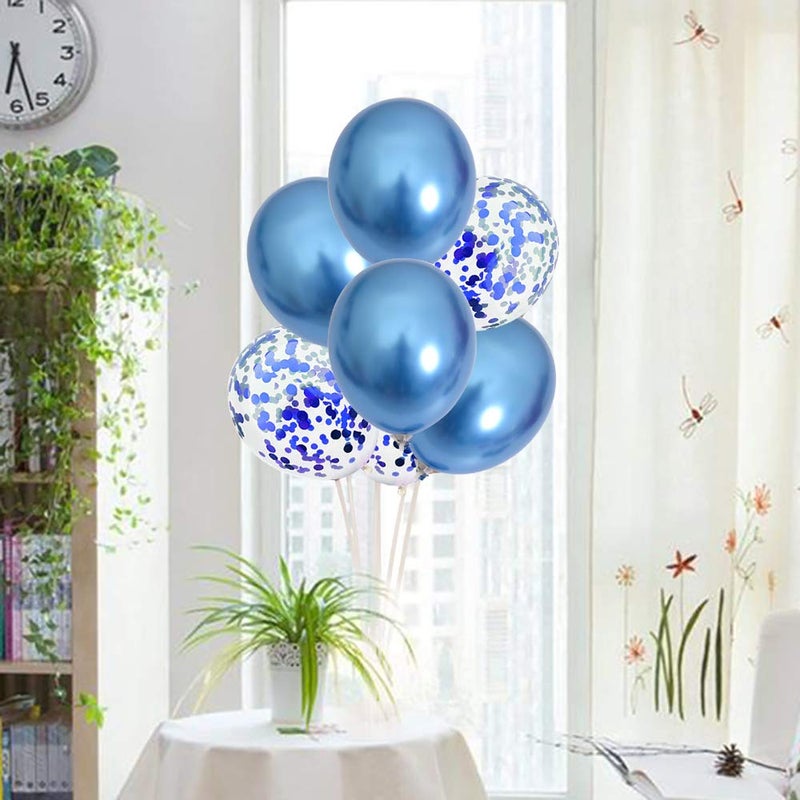 TONIFUL Blue Balloon Stand Centerpiece Table Decoration for Blue Party Decorations,Father's Day,Birthday Decorations,21st Men's Birthday,Balloon Arch Stand Class of 2026 Graduation Decorations (4 set) - Image 4